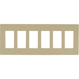 Wallplate For Dimmers And Sensors - 6-Gang - Ivory Finish - Lutron