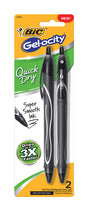 BIC Gel-ocity Black Retractable Gel Pen 2 pk