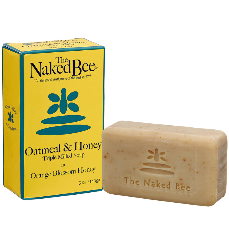 The Naked Bee Oatmeal and Honey Orange Blossom Honey Scent Triple Milled Soap 5 oz