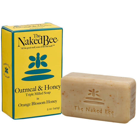 The Naked Bee Oatmeal and Honey Orange Blossom Honey Scent Triple Milled Soap 5 oz