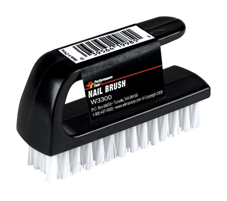 Performance Tool Black Nail And Hand Brush 1 pk