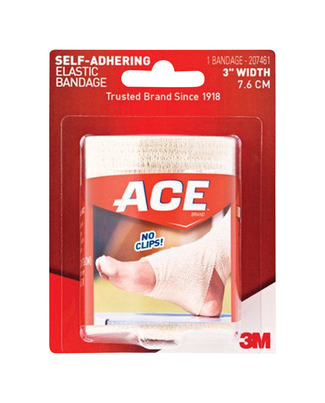 3M Ace 3 in. Beige Self Adhering Elastic Bandage 1 pk