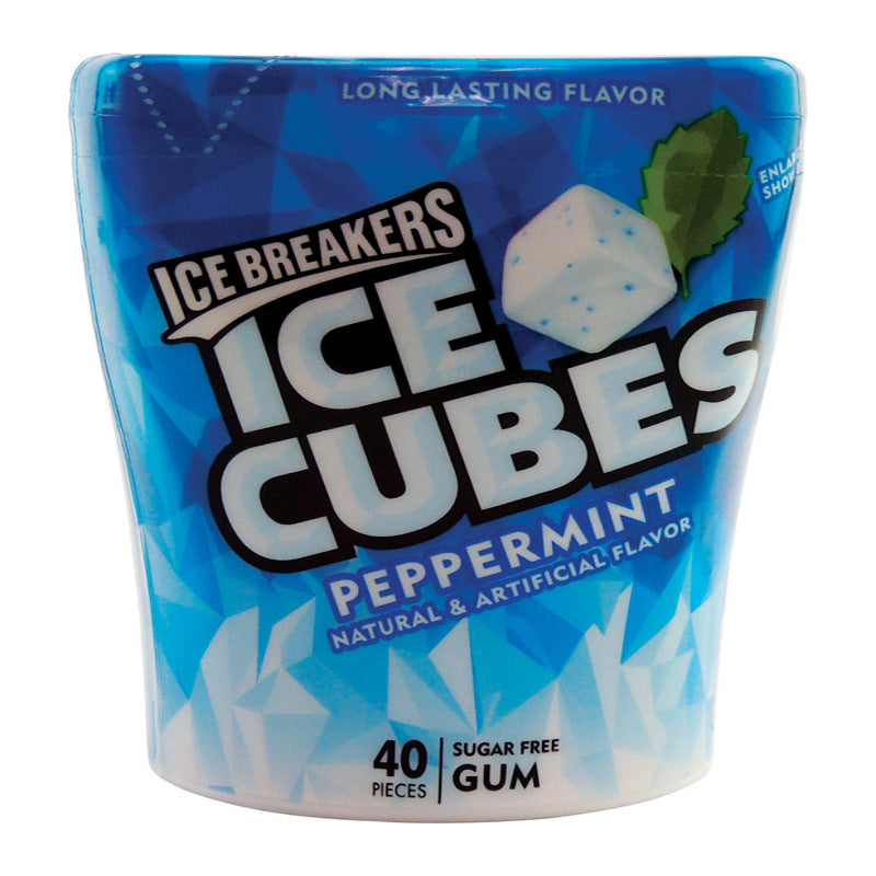 Ice Breakers Ice Cubes Peppermint Chewing Gum 40 pc