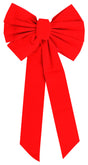 Holiday Trims Red 6 Loop Christmas Bow 12 in.