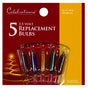 Celebrations Incandescent Mini Multicolored 5 ct Replacement Christmas Light Bulbs