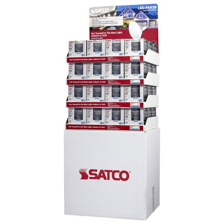Display Unit Containing 48 Boxes of S29449 - 15 Watt PAR38 LED - 5000K - Medium Base