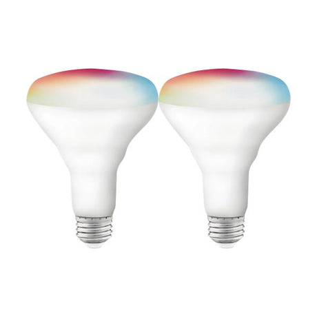9.5 Watt - BR30 LED - RGB & Tunable White - Starfish IOT - 120 Volt - 800 Lumens - 2-pack