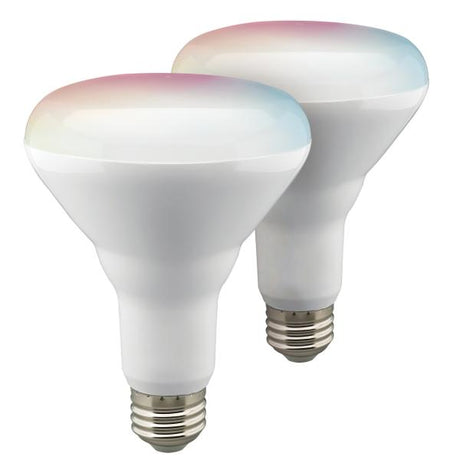 9.5 Watt - BR30 LED - RGB & Tunable White - Starfish IOT - 120 Volt - 760 Lumens - 2-Pack