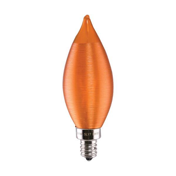 4 Watt CA11 LED - Satin Spun Amber - Candelabra base - 2100K - 120 Volt