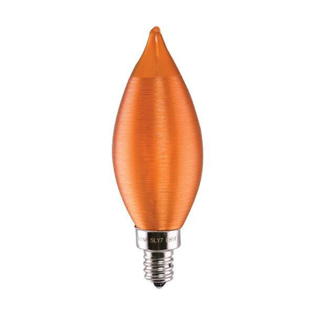 4 Watt CA11 LED - Satin Spun Amber - Candelabra base - 2100K - 120 Volt
