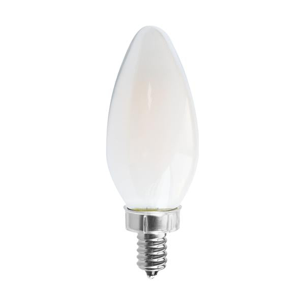 8 Watt C11 LED - Frosted - Candelabra base - 2700K - 90 CRI - 760 Lumens - 120 Volt