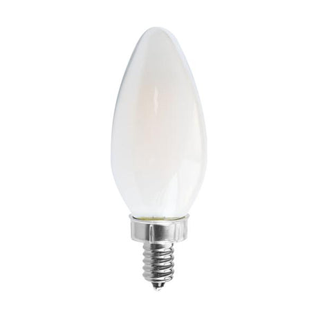 8 Watt C11 LED - Frosted - Candelabra base - 2700K - 90 CRI - 760 Lumens - 120 Volt