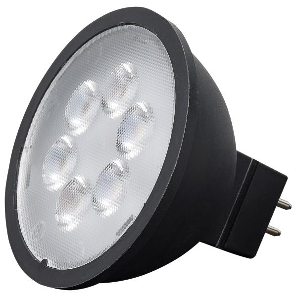4.5 Watt MR16 LED - Black Finish - 5000K - GU5.3 Base - 360 Lumens - 12 Volt