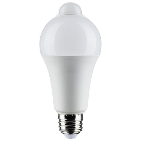 12 Watt A19 LED - White - 5000K - 1050 Lumens - 120 Volt - PIR Sensor - Non-Dimmable