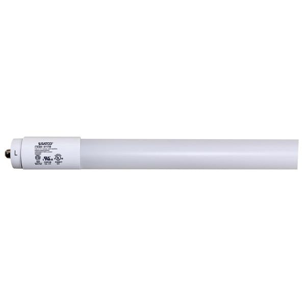 14 Watt T8 LED - Single Pin Base - CCT Selectable - PET Shatterproof Coated - White Finish - Type B - Ballast Bypass - 48 Inches - 120-277 Volt