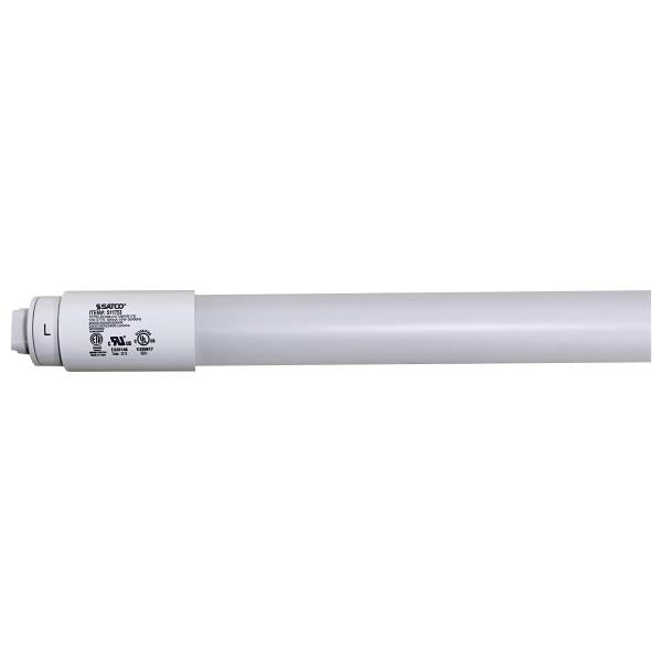 18 Watt T8 LED - Recessed Double Contact HO/VHO Base - CCT Selectable - Type B - Ballast Bypass - PET Shatterproof Coated - White Finish - 48 Inches - 120-277 Volt