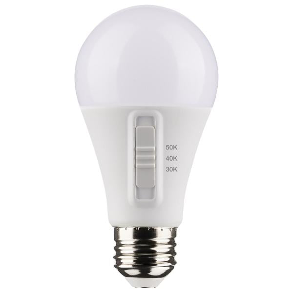 14 Watt A19 LED - Medium Base - CCT Selectable - White Finish - 90 CRI - 120 Volt