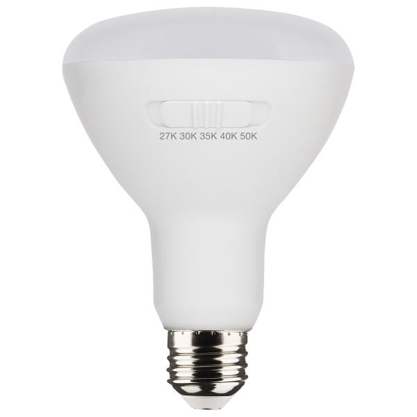 8.5 Watt BR30 LED - Medium Base - CCT Selectable - White Finish - 90 CRI - 120 Volt