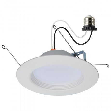 9 Watt LED Downlight Retrofit - 5-6 Inches - CCT Selectable - Round - White Finish - 120 Volt