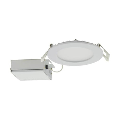 10 Watt - LED Direct Wire Downlight - Edge-lit - 4 inch - CCT Selectable - 120 volt - Dimmable - Round - Remote Driver