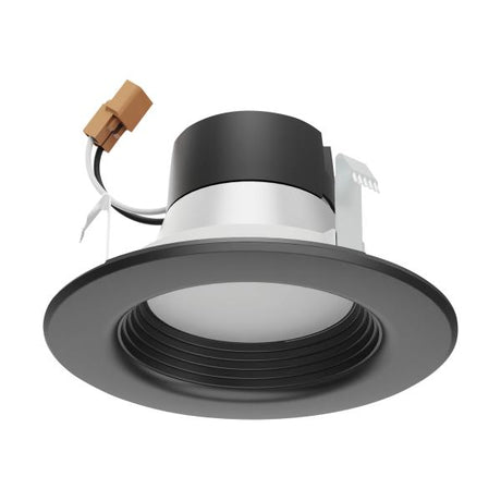 7 Watt - LED Downlight Retrofit - 4 Inch - CCT Selectable - 120 volts - Dimmable - Black Finish