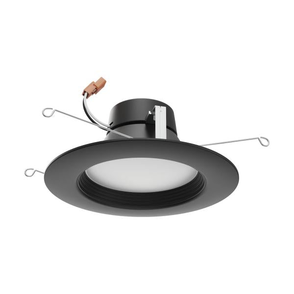 9 Watt - LED Downlight Retrofit - 5 Inch - 6 Inch - CCT Selectable - 120 volts - Dimmable - Black Finish