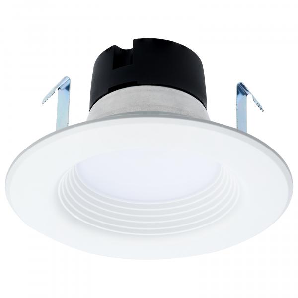 6.5 Watt LED Downlight Retrofit - 4 Inch Baffle - CCT Selectable - 12 Volts - Matte White Finish