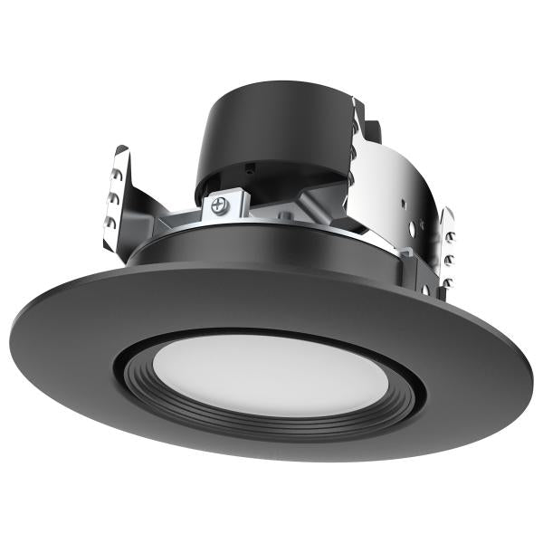 7.5 Watt - LED Retrofit Downlight - Gimbaled - 120 Volt - CCT Selectable - Black Finish