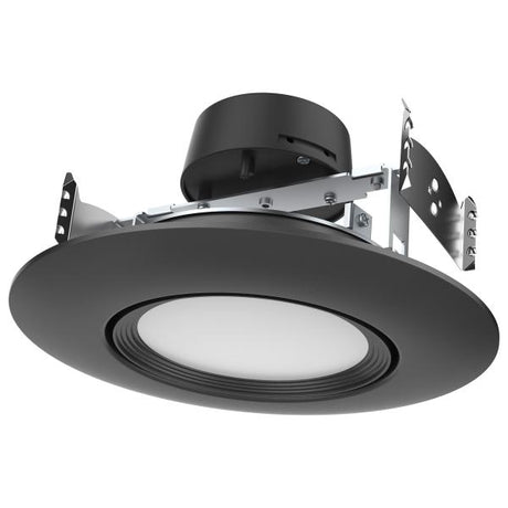 10.5 Watt - LED Retrofit Downlight - Gimbaled - 120 Volt - CCT Selectable - Black Finish