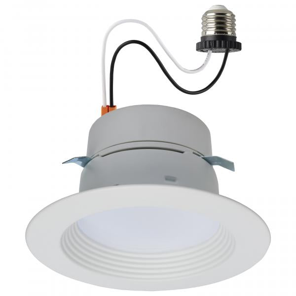 LED Retrofit Downlight - 5/6/7.5 Wattage Selectable - CCT and Lumens Selectable - 120 Volt - ColorQuick and PowerQuick Technology - Round - White Finish