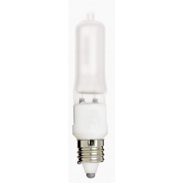 75 Watt - Halogen - T4 - Frosted - 2000 Average rated hours - 1125 Lumens - Mini Candelabra base - 120 Volt