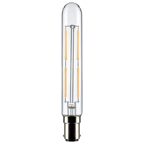 4 Watt T6.5 LED - Clear - Double Contact Bayonet Base - 3000K - 400 Lumens - 120 Volt