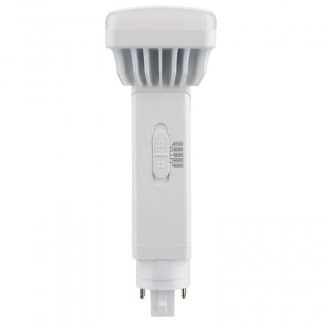 9 Watt PL 4-Pin LED - 1100 Lumens - G24q Base - CCT Selectable - White Finish - 120-277 Volts