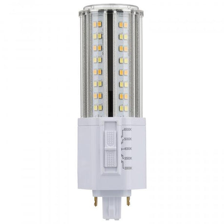 18 Watt LED PL - CCT Selectable - Lumens Selectable - Type B - Ballast Bypass - White Finish - 120/277 Volt
