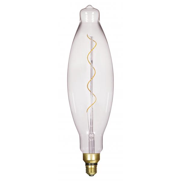 4 Watt BT38 LED vintage style - Clear - 25000 Average rated hours - Medium Base - 120 Volt