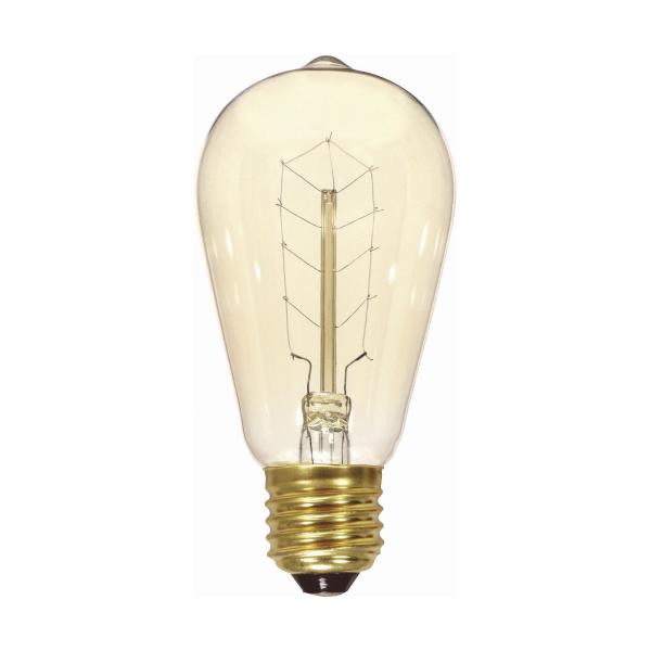 40 Watt ST19 Incandescent - Clear - 3000 Average rated hours - 160 Lumens - Medium base - 120 Volt