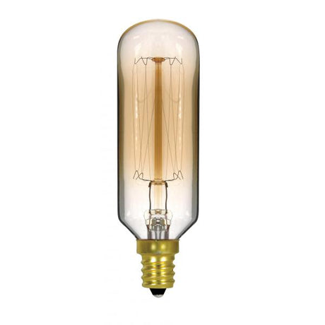 40 Watt T9 Incandescent - Clear Gold - 3000 Average rated hours - 160 Lumens - Candelabra base - 120 Volt