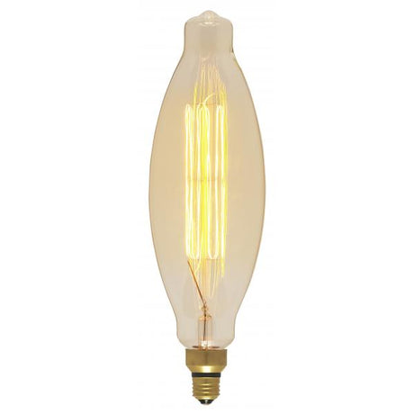 100 Watt BT38 Incandescent vintage style - Amber - 2000 Average rated hours - Medium Base - 120 Volt