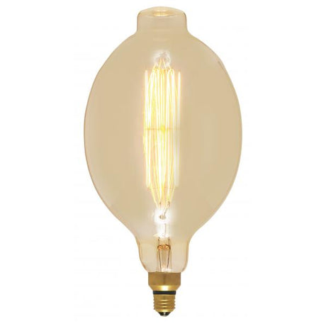 60 Watt BT56 Incandescent vintage style - Amber - 2000 Average rated hours - Medium Base - 120 Volt