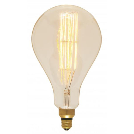 60 Watt PS52 Incandescent vintage style - Amber - 2000 Average rated hours - Medium Base - 120 Volt