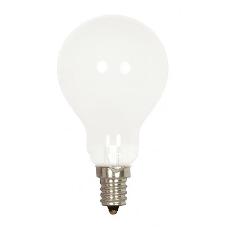 40 Watt A15 Incandescent - Frost - Appliance Lamp - 1000 Average rated hours - 420 Lumens - Candelabra base - 120 Volt - 2-Card