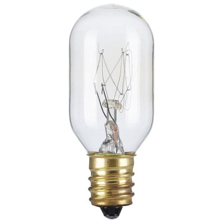 25 Watt T7 Incandescent - Clear - Candelabra base - 130 Volt