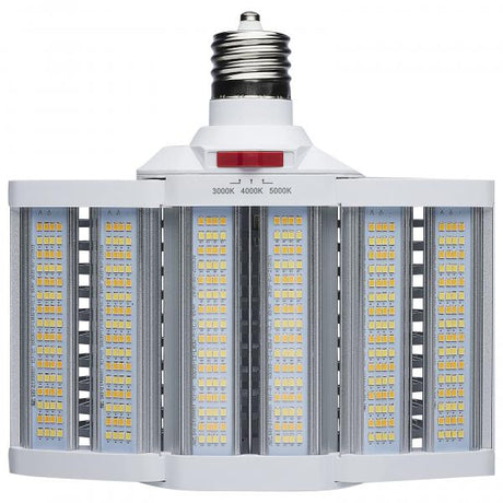 LED Shoe Box Lamp - 60/70/80 Wattage Selectable - 3K/4K/5K CCT Selectable - 120-277 Volt - White Finish