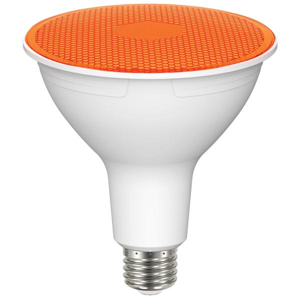 11.5 Watt PAR38 LED - Amber - 90 degree Beam Angle - Medium base - 120 Volt