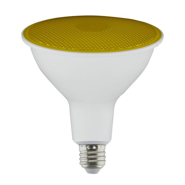 11.5 Watt PAR38 LED - Yellow - 90 degree Beam Angle - Medium base - 120 Volt