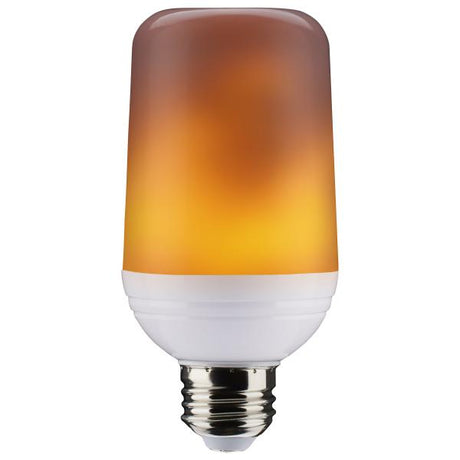 2.5 Watt LED Flame Bulb - T19 - Medium Base - 120 Volt