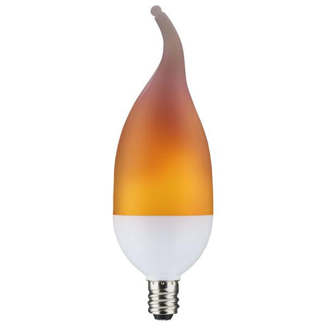 2 Watt LED Flame Bulb - B11 - Candelabra base - 120 Volt