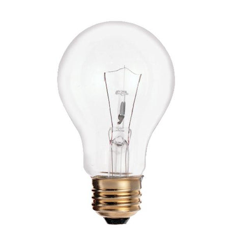 69 Watt A21 Incandescent - Clear - 8000 Average rated hours - 640 Lumens - Medium base - 130 Volt