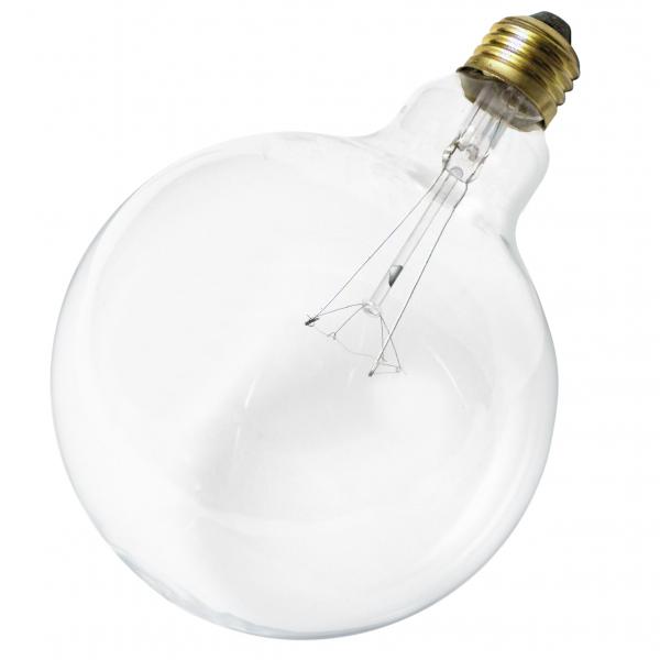 60 Watt G40 Incandescent - Clear - 4000 Average rated hours - 580 Lumens - Medium base - 120 Volt