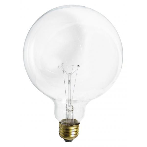 100 Watt G40 Incandescent - Clear - 4000 Average rated hours - 1150 Lumens - Medium base - 120 Volt